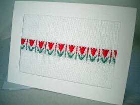 Handwoven Tulip Note Card