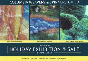Columbia Weavers and Spinners Guild Holiday Exhibition and Sale 2014