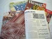 Double weave articles abound in Weaver's and Handwoven.