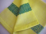 Lemon and Jade Cotton Napkins