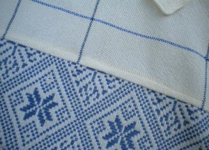 Detail of opphämta borders