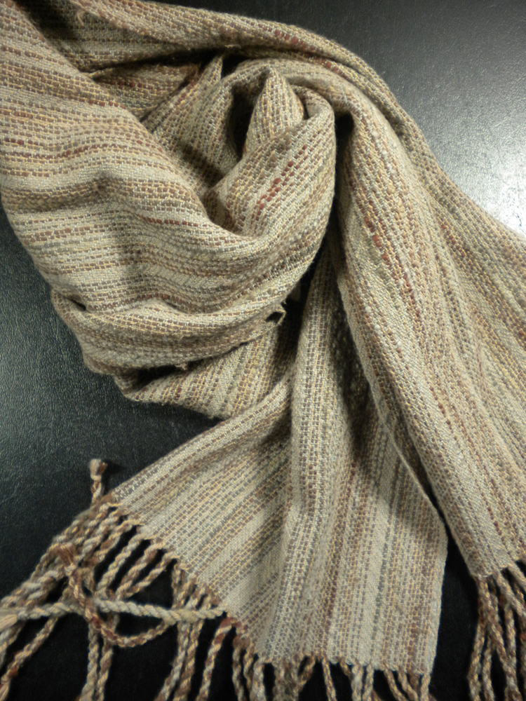Cotton Cream and Natural Scarf