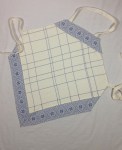 White Apron with Star and Leaf Pattern