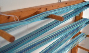 Blending colors on the warping board