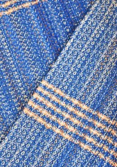 Blue towel front and back